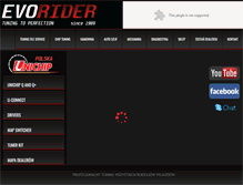 Tablet Screenshot of evorider.com